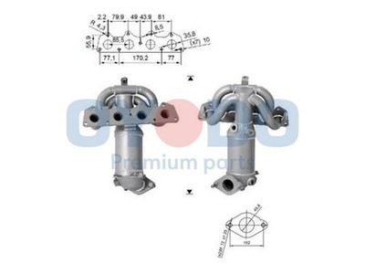 Oyodo Katalysator 10N0122-OYO für HYUNDAI i30 FD KIA CEE ED PRO SW CVVT