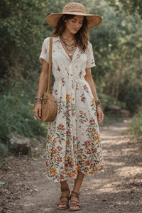 chinese dress ladies De Fleur Maxi Dress  Gabi Swimwear