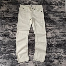 Jeans Vintage D&G Dolce & Gabbana Bianco Denim Uomo 34 Made In Italy Ittierre Y2K
