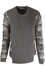VALENTINO GREY WOOL SWEATER SMALL