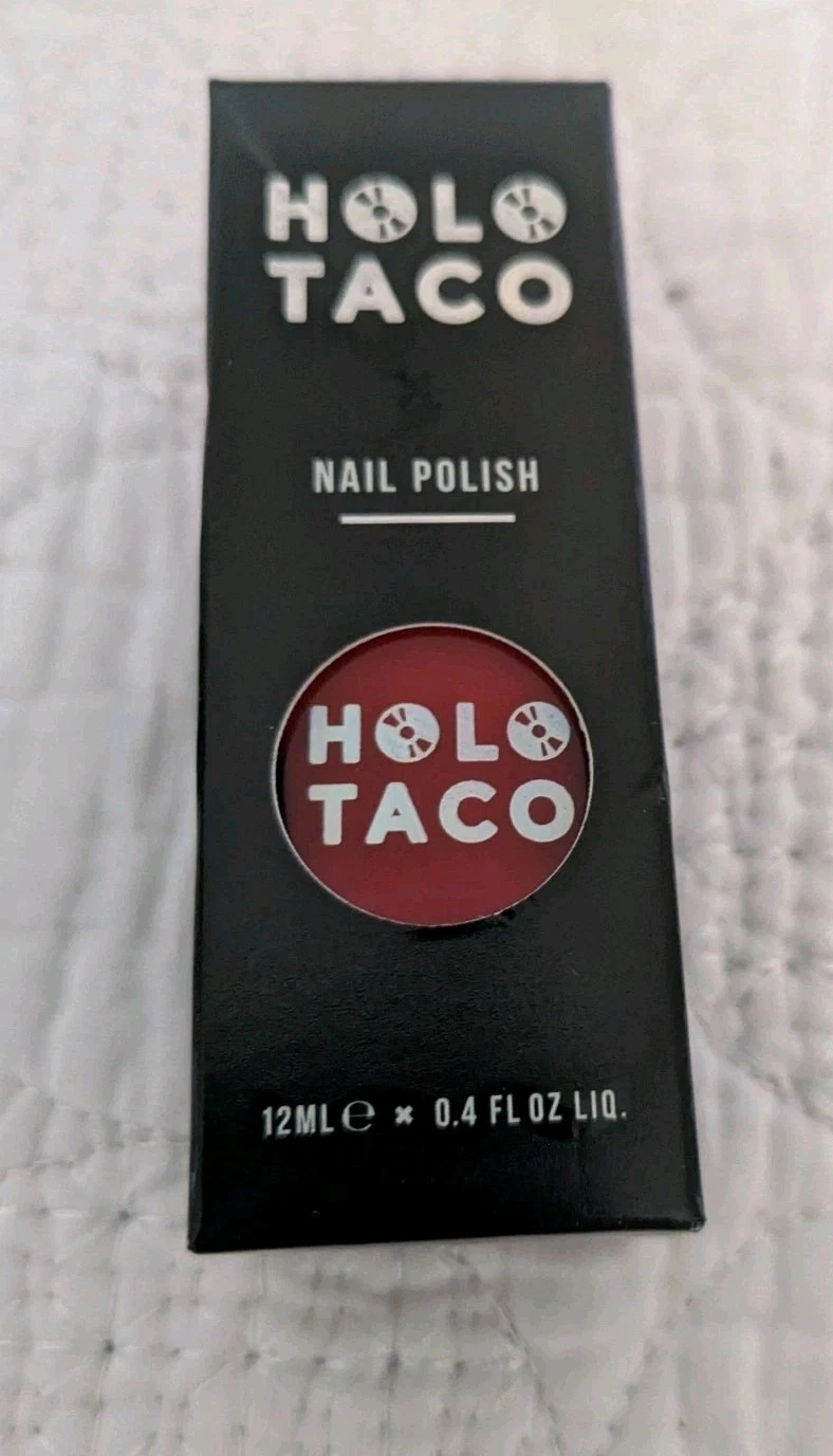holo taco nail polish 12ml - Left on Red
