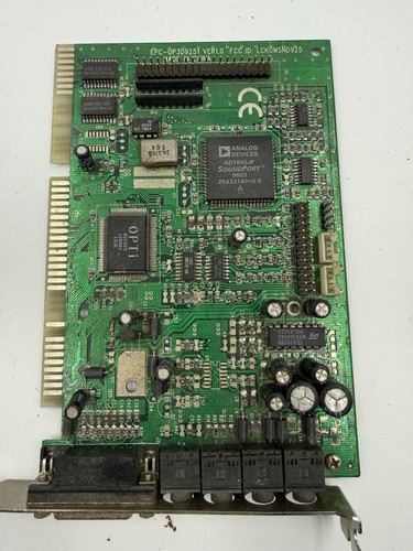 Vintage OPTi 82C925 AD1845 16-Bit ISA Sound Card EPC-OP3D925i Untested