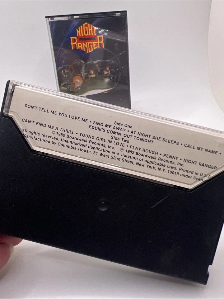 Lot of 2 Night Ranger Cassette Tapes 7 Wishes Dawn Patrol 70s 80s - Image 4 of 4