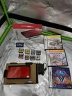 Nintendo DS Lite Red Console In Box Bundle W/ 12 Games Charger GBA Tested ✅