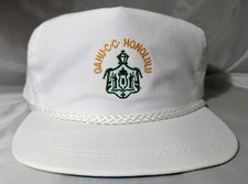 Vintage Golf Hat Honolulu Hawaii Country Club White Adjustable