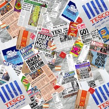 500+ ITEMS OF LITTER & NEWSPAPERS FOR YOUR OO GAUGE 1:76 MODEL RAILWAY AX012-OO