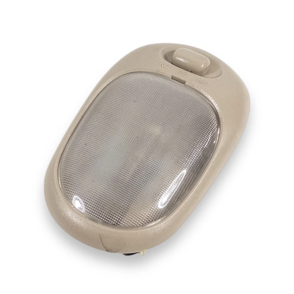 1995-1999 Hyundai Accent Tan Overhead Rear Center Dome Roof Map Light OEM - Image 3 of 4