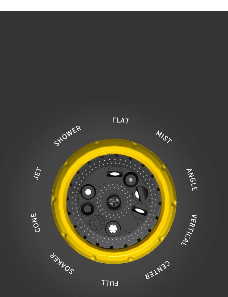 hose pipe spray gun high pressure garden lawn car wash watering tool pet shower - Image 3 of 4