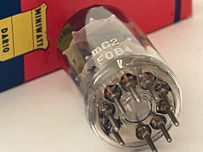 Tube NOS Rare Miniwatt Dario Green Label 12AX7 ECC83 MC2 F0B4 - Testé Fort