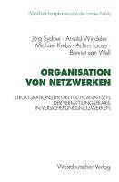 Organisation von Netzwerken | Buch | 9783531127453