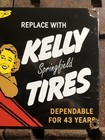 VINTAGE KELLY SPRINGFIELD TIRES  12” PORCELAIN GAS SIGN ADVERTISING — photo 5