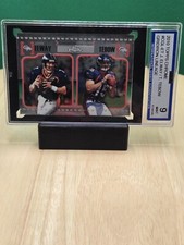 2010 Topps Chrome No. CGL-ET J. Elway / T. Tebow Gridiron Lineage ISA 9 Mint