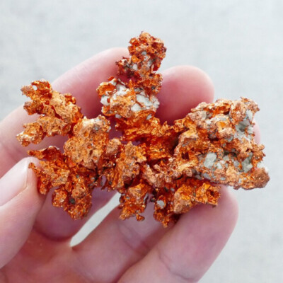 Natural Freeform Golden Copper Specimen Mineral Rock Ore Quartz Energy