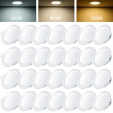 LED Einbaustrahler Flach Einbau Leuchten Dimmbar Deckenleuchte Set Spot 230V DE