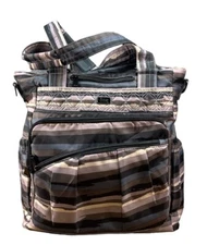 Lug Ace Travel Tote Insulated Pocket Black Maive Tan