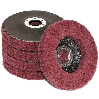 5PCS Metal Abrasive Polishing Buffiing Wheel 4-1/2" Flap Discs for Angle Grinder