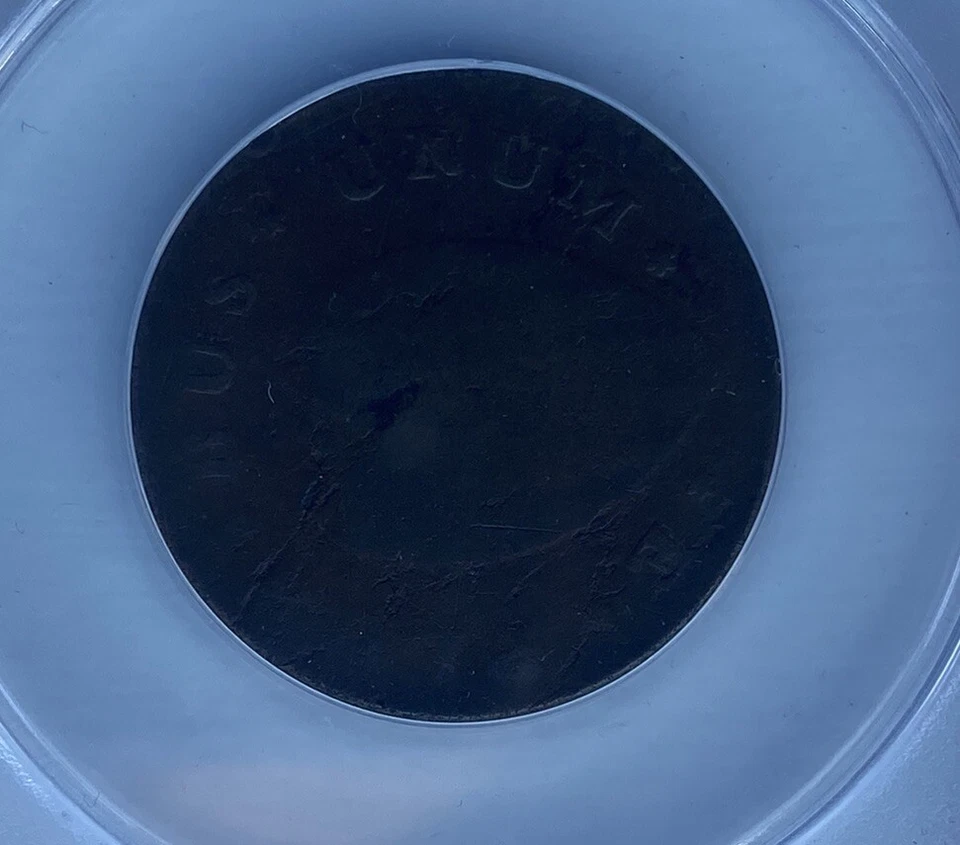 1786 New Jersey Copper Colonial Anacs VG 8 Details Corroded - Image 3 of 3