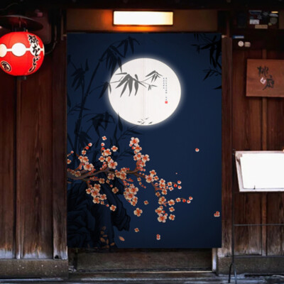 Japanese Noren Printed Cotton Linen Door Curtain Room Separator Tapestry