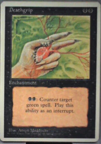 Deathgrip - Fourth Edition: #130, Magic: The Gathering Nm R39