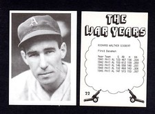 WW2 World War 2 Years: #22 DICK SIEBERT, Athletics/A's ~ 1977 TCMA commemorative