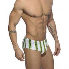 Mens Quick Dry Triangle Low-rise Swimming Trunks Fashion Surf Pants Bathing Suit