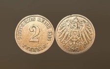 2 Pfennig 1911 J Deutsches Reich Wilhelm II