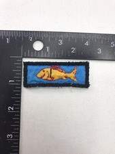 VINTAGE Fisherman Angler FISH Patch M008