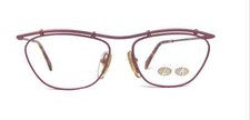 Club LA 6300 Eccentric Vintage Rectangular Metal Purple Bronze Eyeglasses France