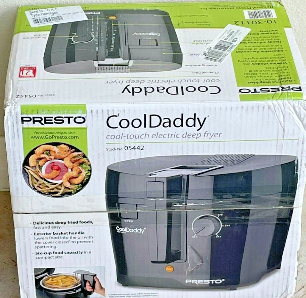 New Presto CoolDaddy cool-touch deep fryer L0814