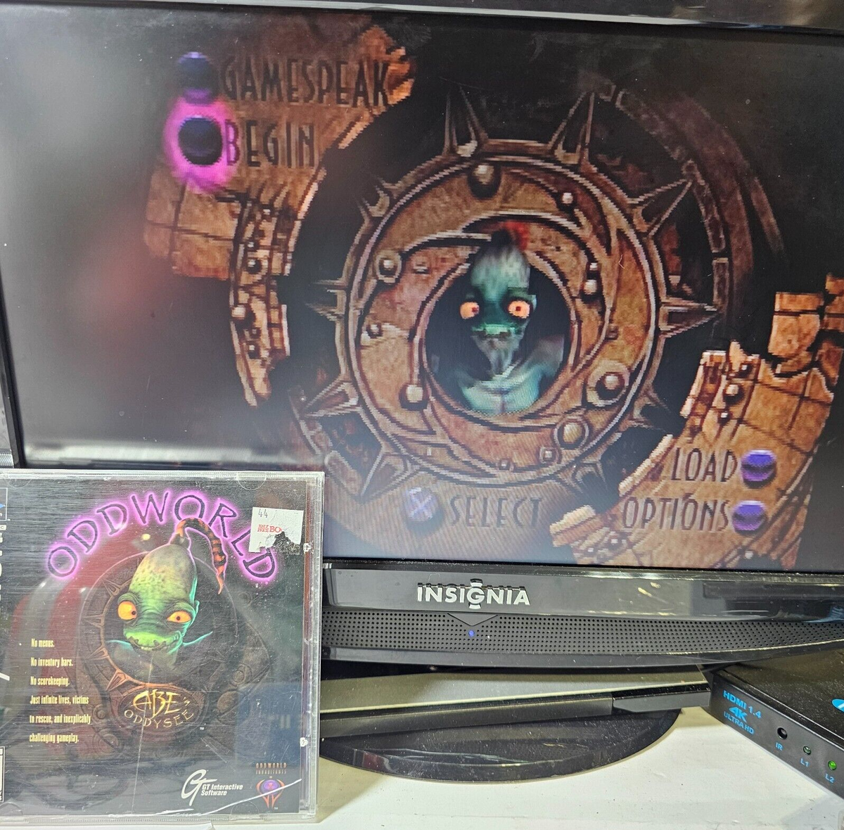 Oddworld: Abe's Oddysee (Sony PlayStation, 1997) Game Case Manual