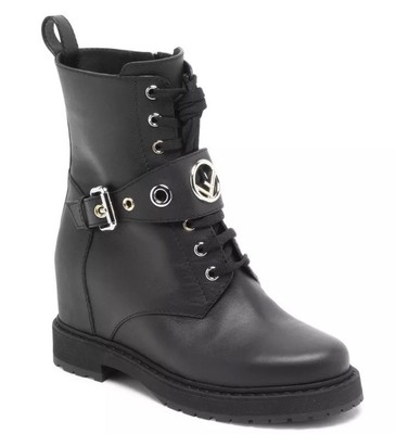 fendi leather combat boots