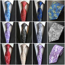 Men Formal Paisley Floral Neck Ties Business Wedding Party Jacquard Neckties