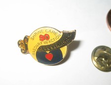 VINTAGE MASONRY IN ACTION SHRINE CARE 90 ABOU BEN ADHEM MASONIC PIN BADGE