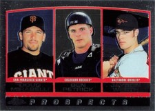 Mirabelli, Petrick & Werth Prospects Topps Chrome 2000 Baseball Card #448