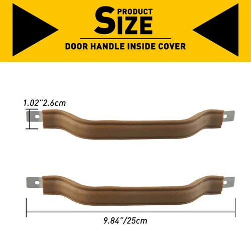2X 55009801KS Inside Door Handle Pull Strap Tan For Jeep Wrangler YJ 1987-1995 K - Picture 2 of 7