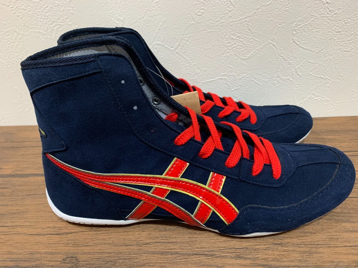ASICS Wrestling Shoes 1083A001 EX-EO TWR900 Color NVY x NVY x GLD