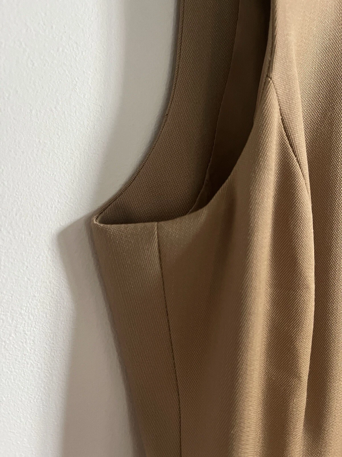 Abito tunica A I 2004 Versace by Donatella nero lana fibbia M IT42 Vintage