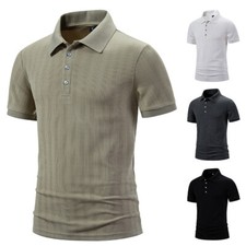 Men's Short Sleeve Slim Fit Polo Shirts Summer Shirts Casual Golf Shirt