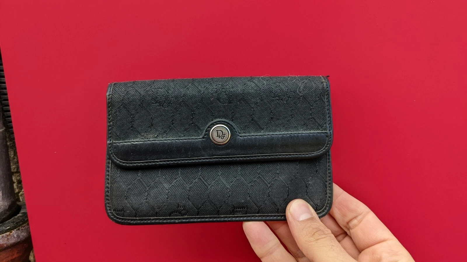 Dior, vintage, portefeuille, wallet, porte cartes