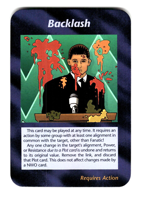 Backlash Card Unlimited INWO Illuminati New World Order Game | eBay
