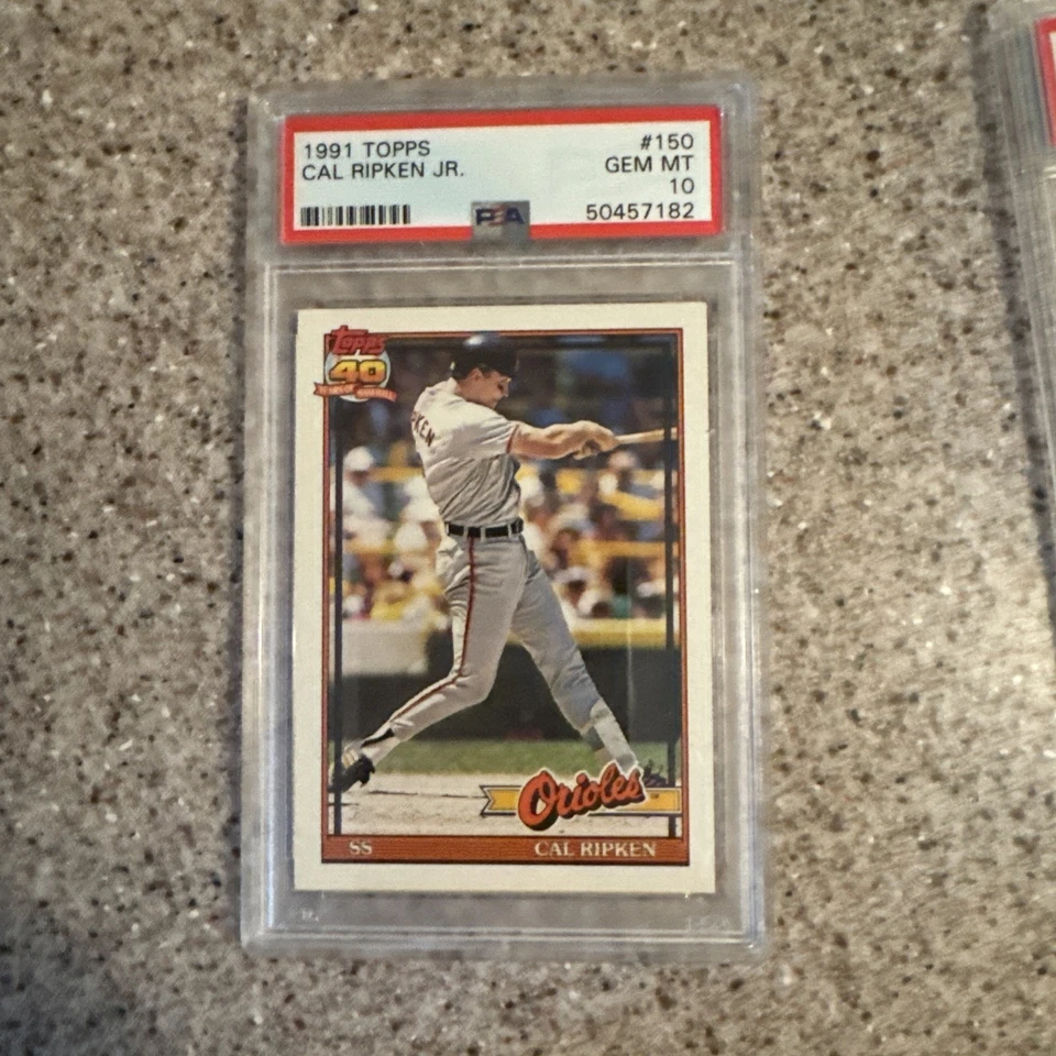 CAL RIPKEN JR. PSA 10 (lote de 4 cartas) 90 Bowman, 99 Topps, 91 Topps y 92 Fleer Foto 3 de 4