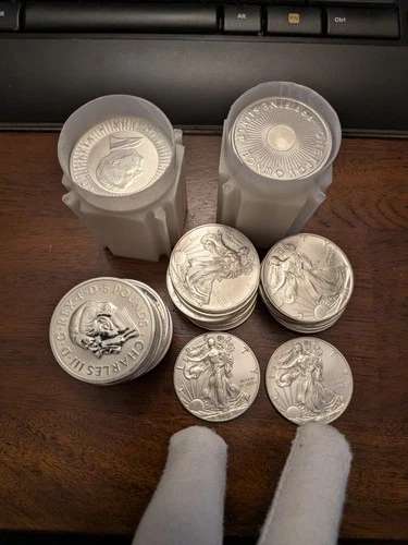 2 - 1 oz American Silver Eagle .999 Silver BU