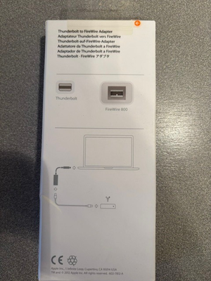 Apple Thunderbolt to FireWire Adapter - MD464LL/A for sale online