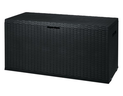 LIVARNO home Gartenbox Allzwecktruhe 350L Rattan-Optik witterungsbeständig
