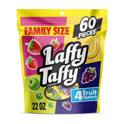 Laffy Taffy Assorted, Mini Bars, Chewy Candy in a Variety of Fruity Flavors, 22