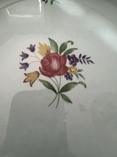 6 Adams Calyx Ware Lowestoft 10 3/8" Dinner Plates - Picture 2 of 4