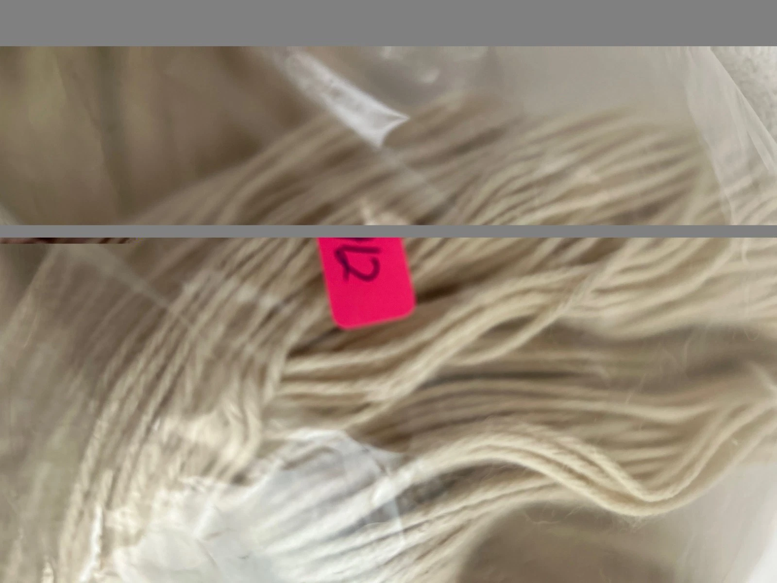Large Skein #4 Peru Semi-Soft Aran Wool Alpaca Yarn Mix 8.5oz 240gr 412 Cream A image 4