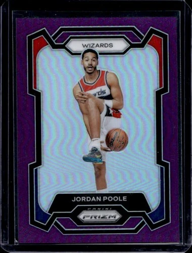 2023-24 Panini Prizm Jordan Poole Prizm Purple #/99 Wizards