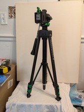 Cullmann 2503 Adjustable Tilt Head Camera Tripod Black Green