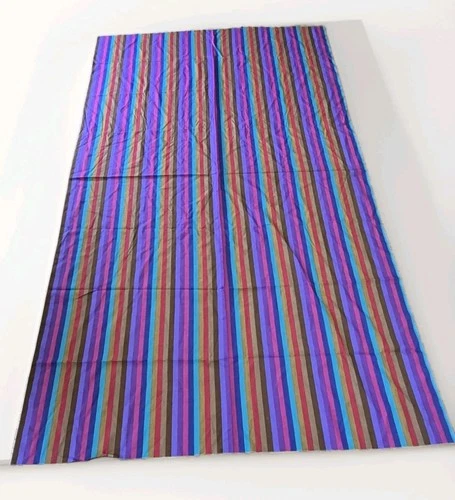 Striped, Colorful Fabric 2 YDS (75 Inches) x 44.5 Width Cotton Pillow Remnant - product listing photo